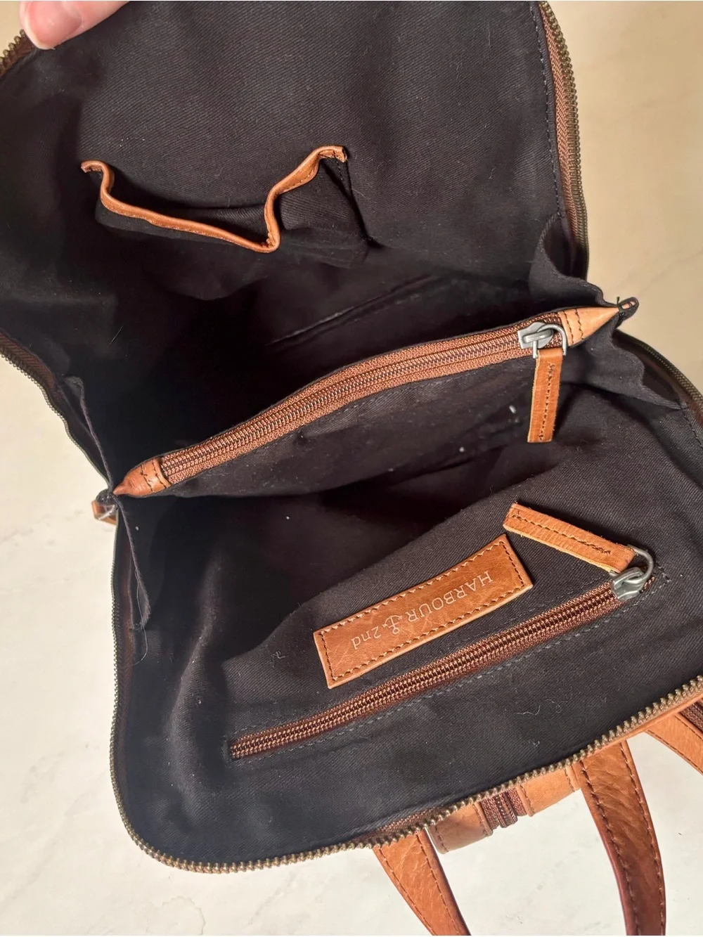 Harbour 2nd Brown Leather Backpack